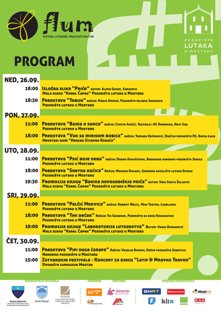 Festival lutkarske umjetnosti Mostar - program